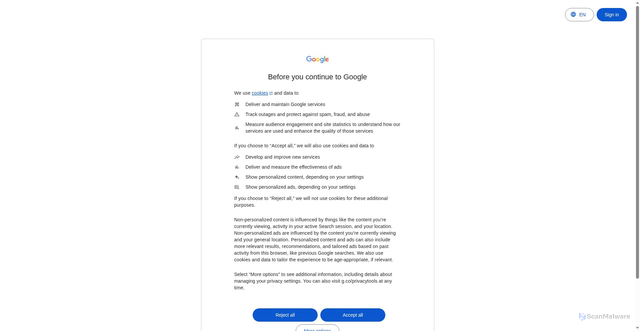 Security scan screenshot of https://t.co/EQQoA3Sdkl