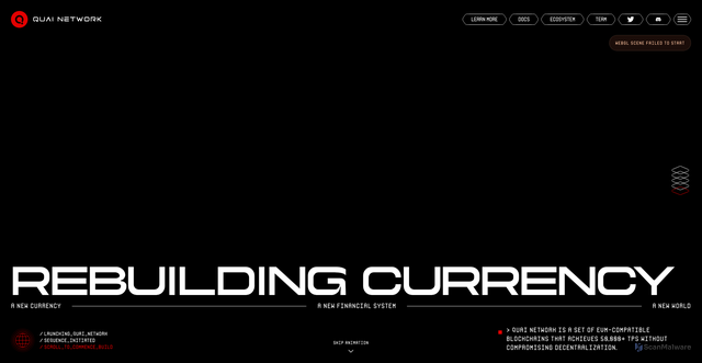 Security scan screenshot of https://quai.network