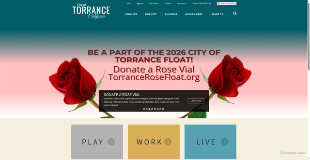 Security scan screenshot of https://www.torranceca.gov/