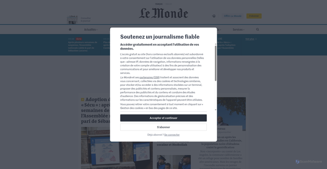 Security scan screenshot of https://barbottin.planning-lockers.com/as.php