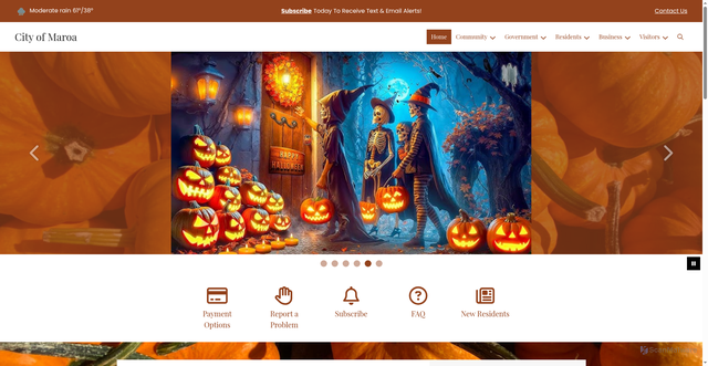 Security scan screenshot of https://maroaillinois.gov/
