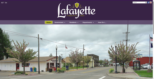 Security scan screenshot of https://lafayetteoregon.gov/