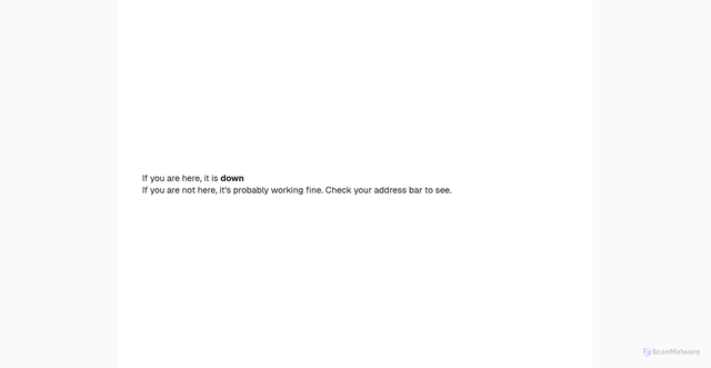 Security scan screenshot of https://downdowndetectordetector.com/