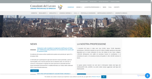 Security scan screenshot of https://www.consulentidellavoro.bs.it