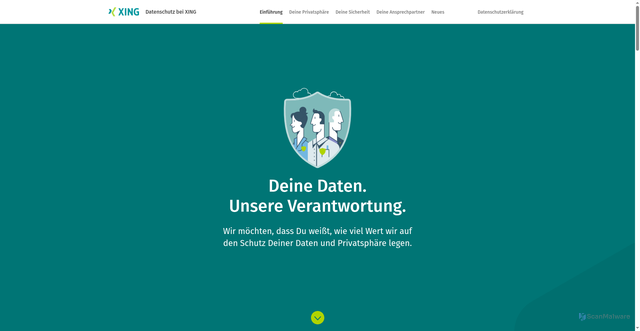 Security scan screenshot of https://privacy.xing.com