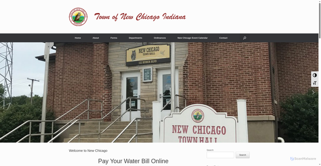 Security scan screenshot of https://newchicagoin.gov/