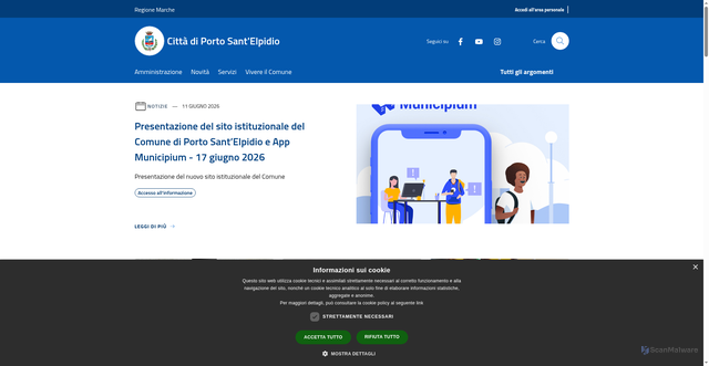 Security scan screenshot of https://www.elpinet.it