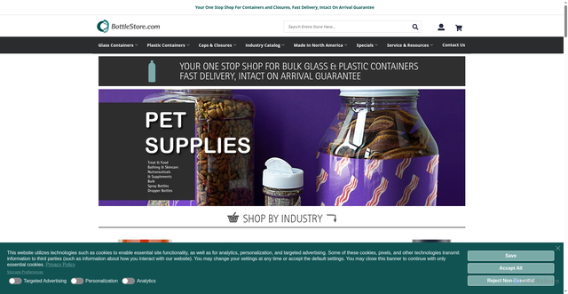 Security scan screenshot of https://bottlestore.com