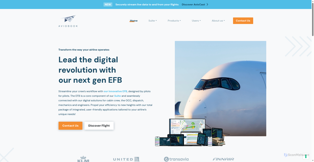Security scan screenshot of https://aviobook.aero