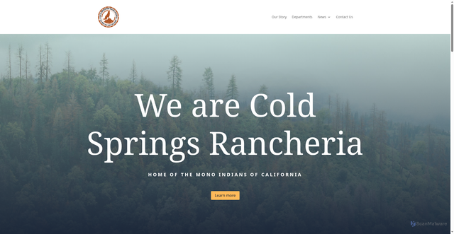 Security scan screenshot of https://coldspringsrancheria.gov/