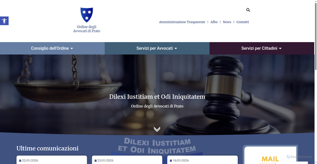 Security scan screenshot of https://www.avvocati.prato.it/