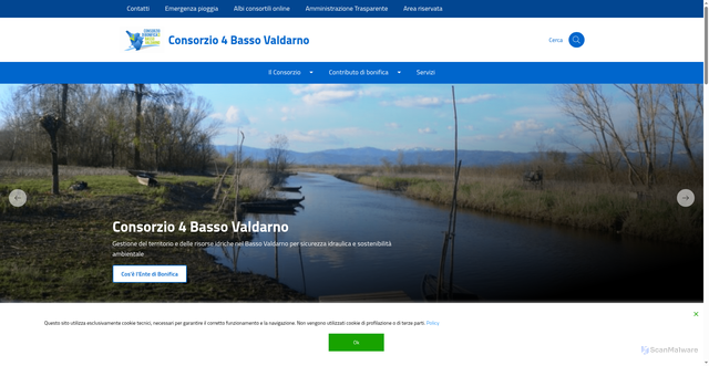 Security scan screenshot of https://www.bassovaldarno.it/