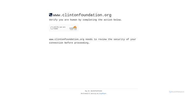 Security scan screenshot of https://www.clintonfoundation.org/