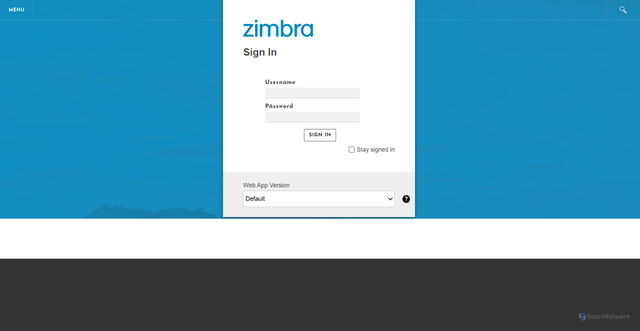 Security scan screenshot of https://bbzimbra.weebly.com/