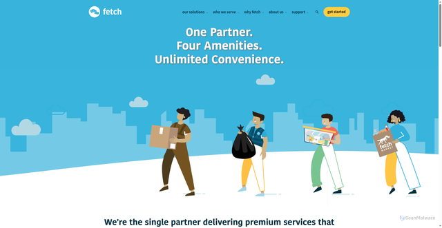 Security scan screenshot of https://fetchpackage.com