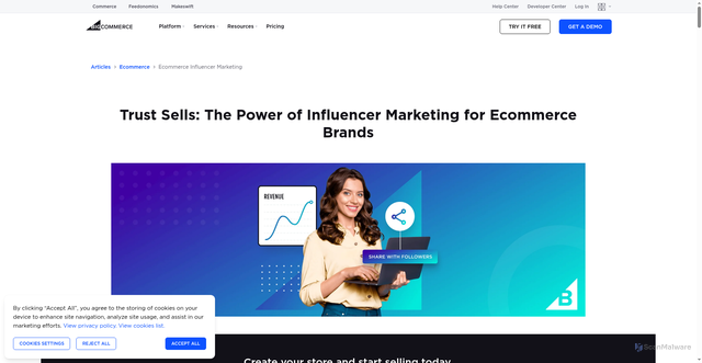 Security scan screenshot of https://www.bigcommerce.com/articles/ecommerce/influencer-marketing/