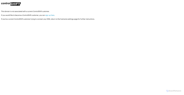 Security scan screenshot of https://images.controlshift.app