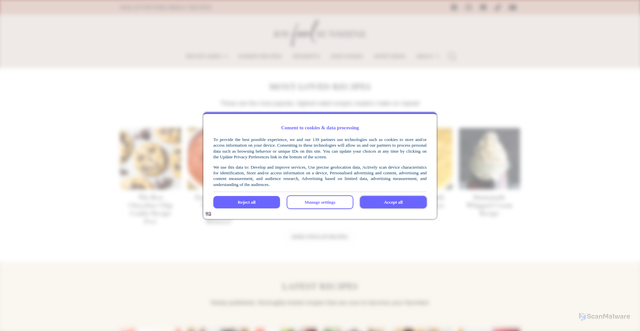 Security scan screenshot of https://joyfoodsunshine.com