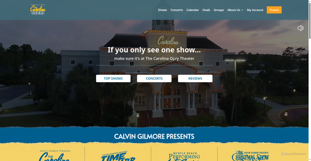 Security scan screenshot of https://thecarolinaopry.com/