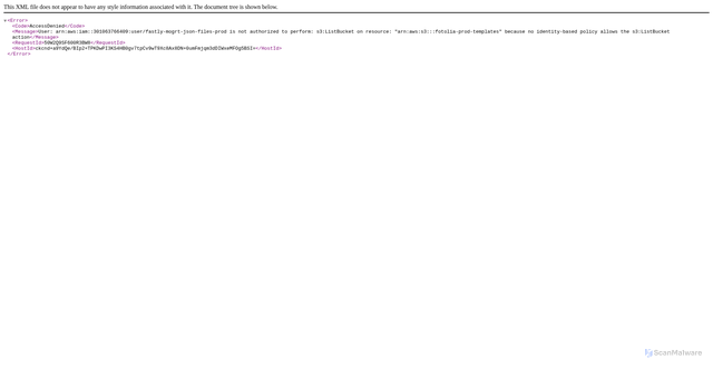 Security scan screenshot of https://fotolia-prod-templates.global.ssl.fastly.net