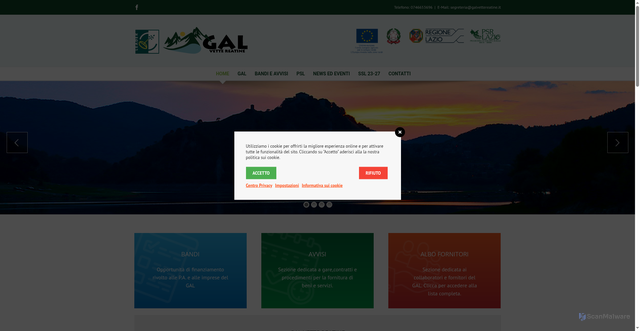 Security scan screenshot of https://www.galvettereatine.it/
