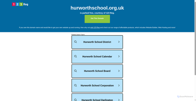 Security scan screenshot of http://www.hurworthschool.org.uk/