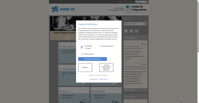 Security scan screenshot of https://www.ifz-muenchen.de/