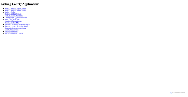 Security scan screenshot of https://apps.lickingcounty.gov