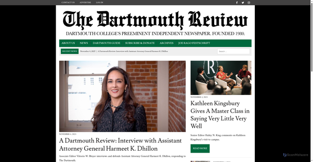 Security scan screenshot of https://dartreview.com/