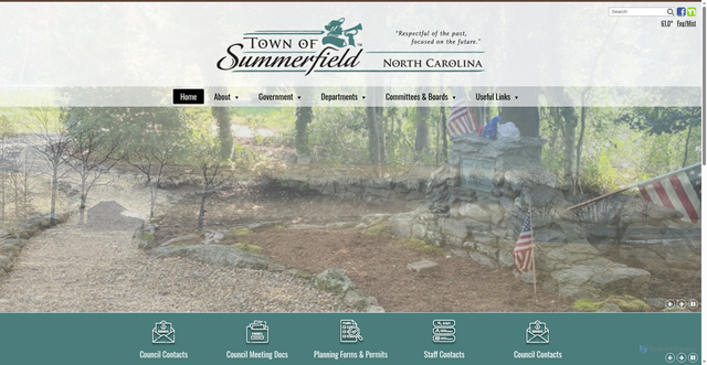 Security scan screenshot of https://www.summerfieldnc.gov/