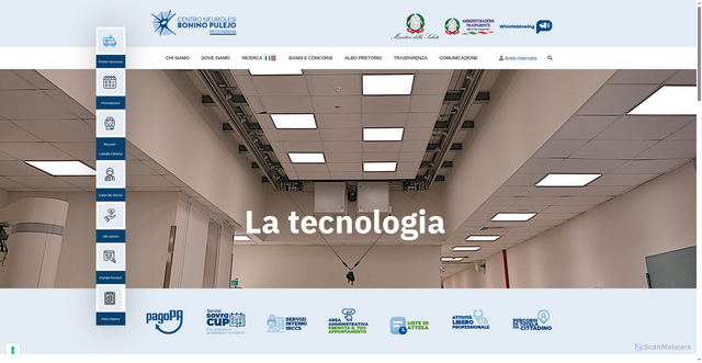 Security scan screenshot of https://www.irccsme.it
