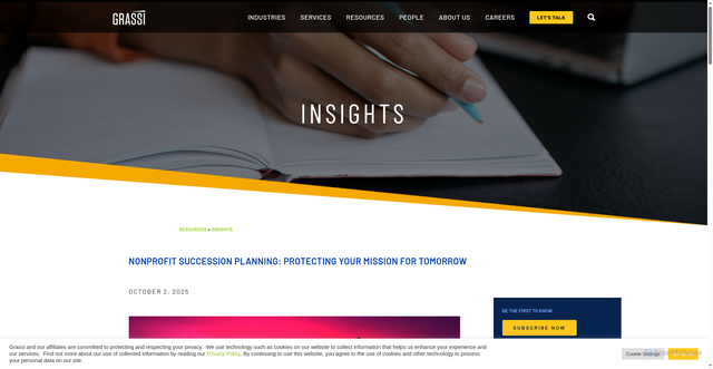 Security scan screenshot of https://www.grassiadvisors.com/blog/nonprofit-succession-planning-protecting-your-mission/