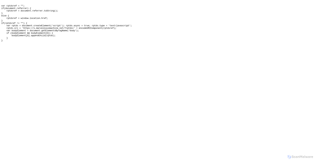 Security scan screenshot of https://s.marvellousmachine.net/