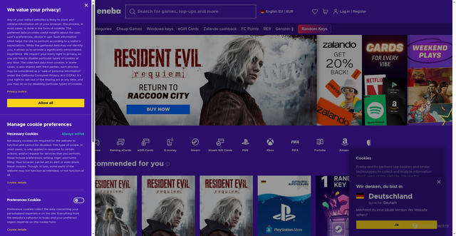 Security scan screenshot of https://slider.eneba.games