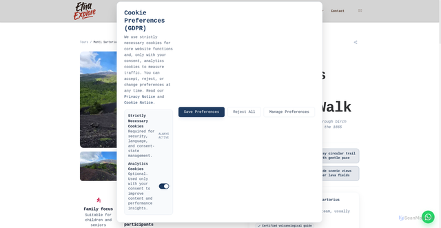 Security scan screenshot of https://etna-explore.pages.dev/tours/monti-sartorius-craters-walk/