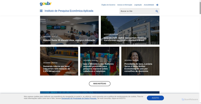 Security scan screenshot of https://www.ipea.gov.br/