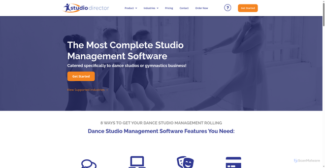 Security scan screenshot of https://thestudiodirector.com