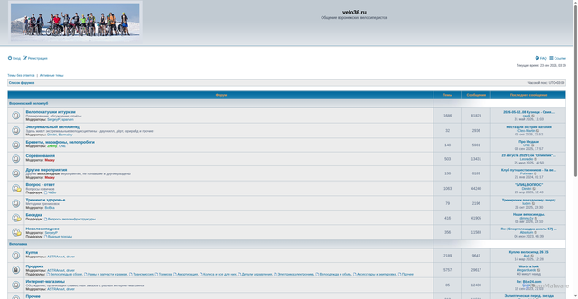 Security scan screenshot of https://forum.velo36.ru