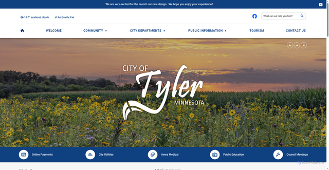 Security scan screenshot of https://tylermn.gov/