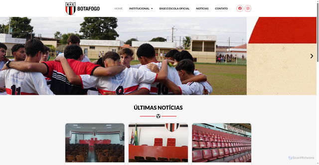 Security scan screenshot of https://botafogofc.com.br/