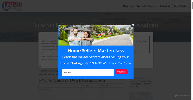 Security scan screenshot of https://www.isoldmyhouse.com/new-york-city-vs-chicago/