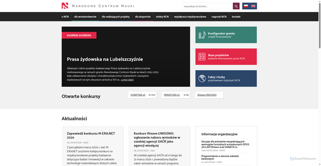 Security scan screenshot of https://ncn.gov.pl/