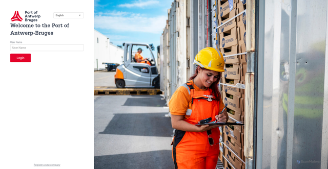 Security scan screenshot of https://connective-test.portofantwerpbruges.com