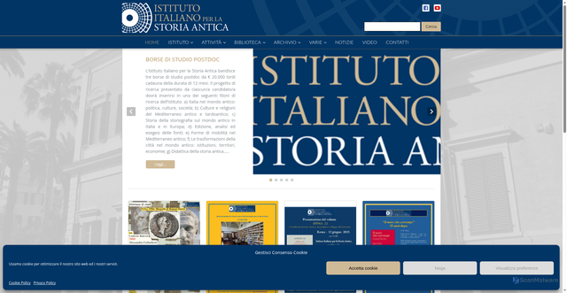 Security scan screenshot of https://www.storiaantica.eu/