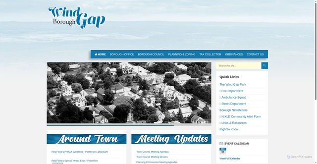 Security scan screenshot of https://windgap-pa.gov/