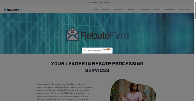 Security scan screenshot of https://rebatefirm.com