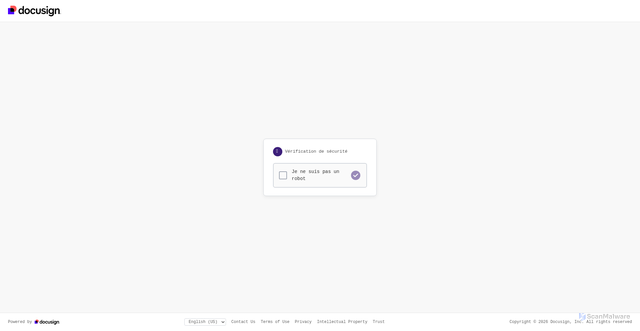 Security scan screenshot of https://docusign.merseine.org/