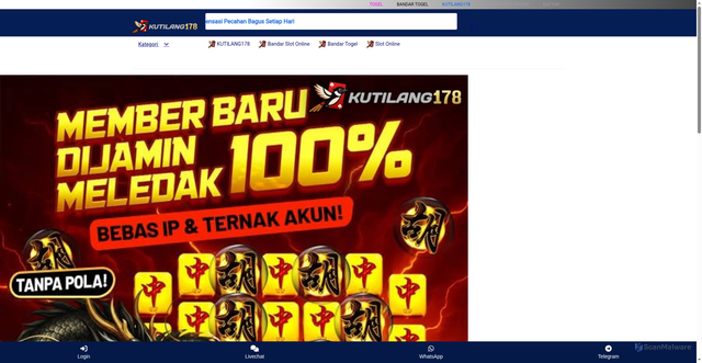 Security scan screenshot of http://mail.kutilang178terbang.com/