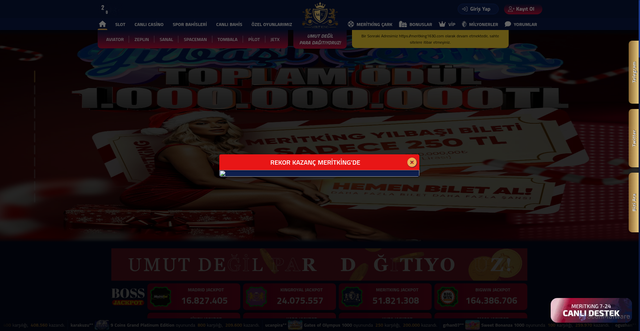 Security scan screenshot of https://meritkinh1698.com/aviator