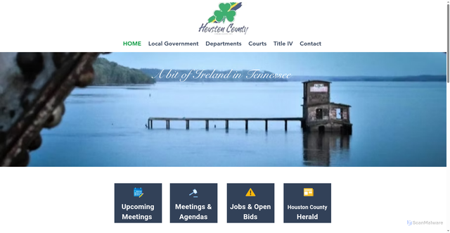 Security scan screenshot of https://www.houstoncountytn.gov/
